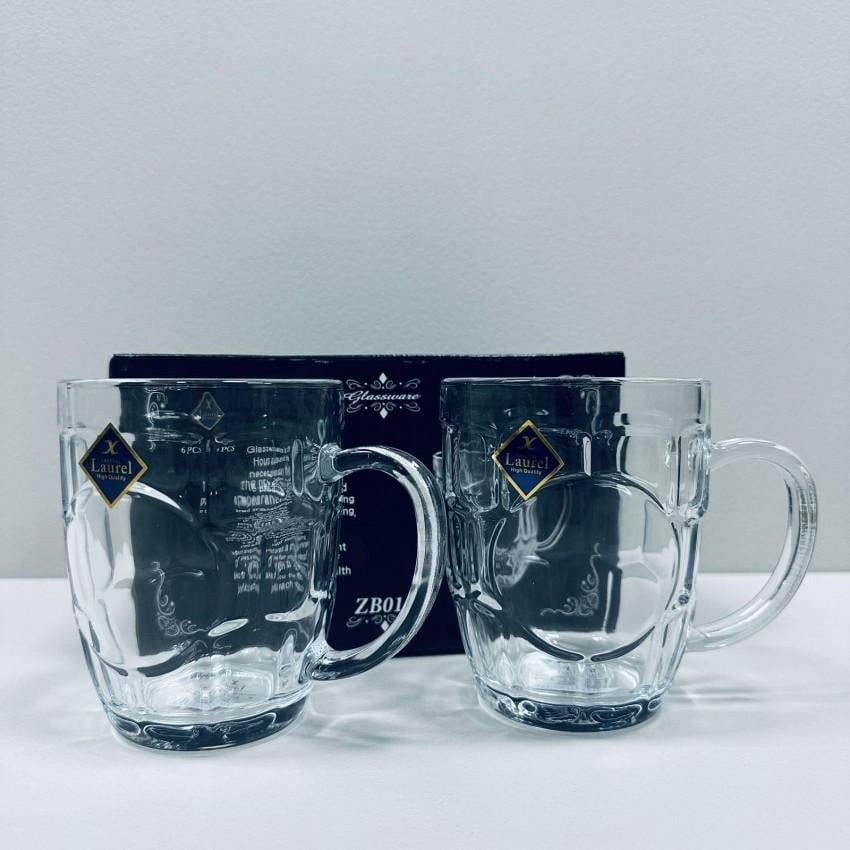 Набір бокалів для пива Helios ZB01-2A Laurel 450 мл 2 шт. (2614887039)