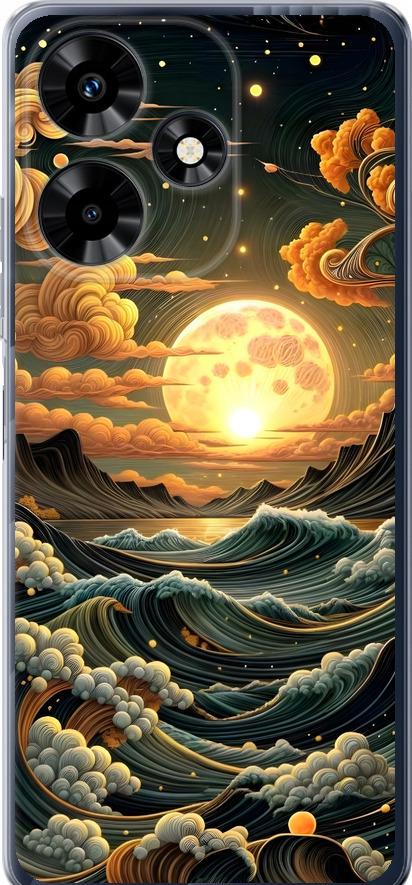 Чехол на Infinix Hot 30 Арт волны (6332u-3046-42517)