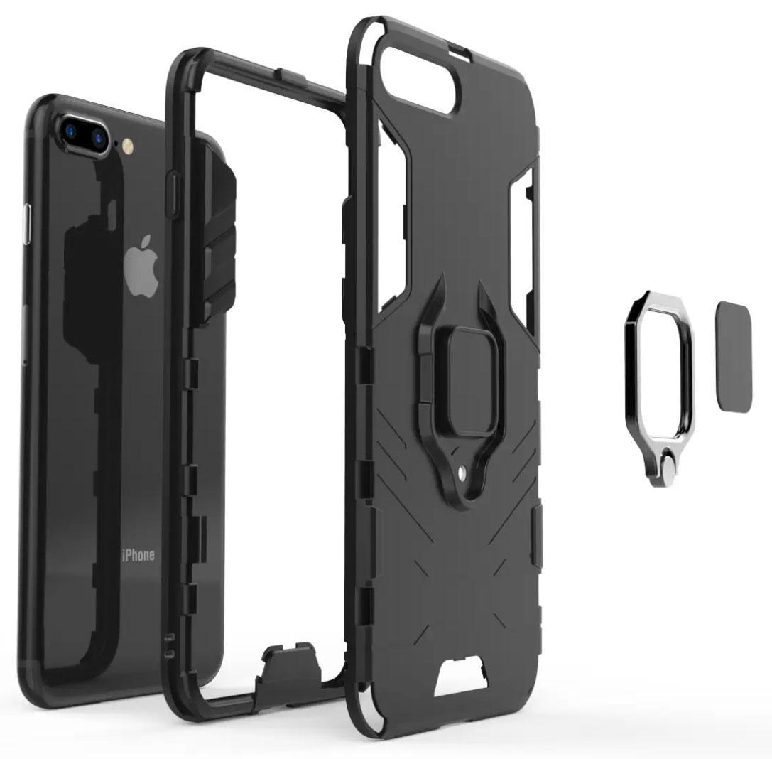 Чехол бампер Primolux Ring Armor для Apple iPhone 7 Plus / iPhone 8 Plus - Black - фото 3