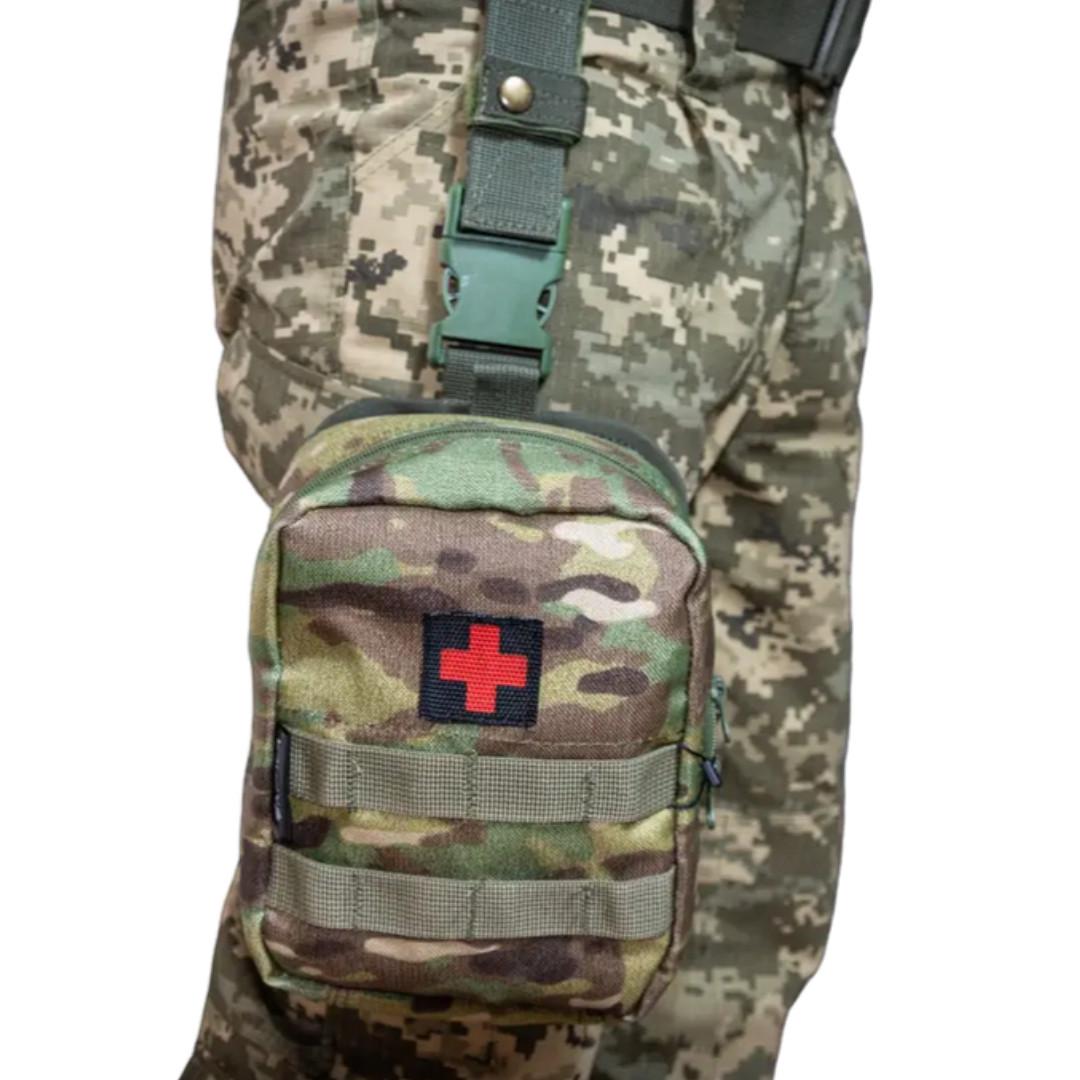 Платформа на стегно для підсумків Kirasa Cordura 1000D Molle 15х20 Multicam (KI285) - фото 6