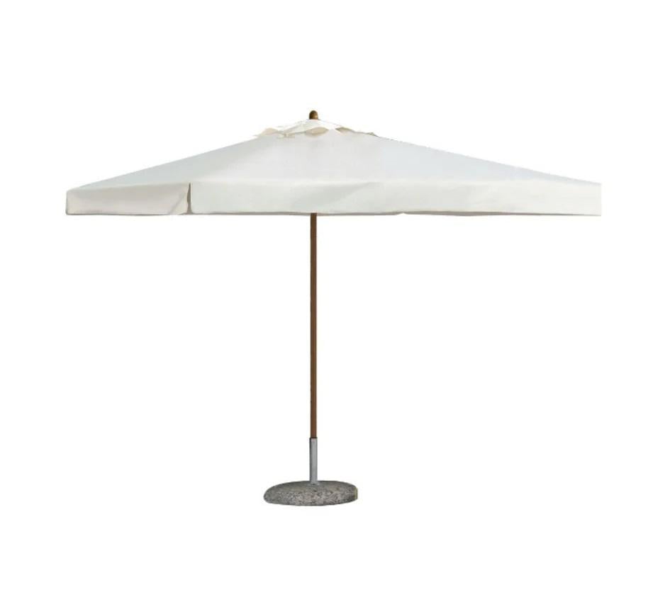 Зонтик "Генуя" 4 м с деревянной основой/воланом/для заведений HoReCa/летних площадок/садовых участков/террас