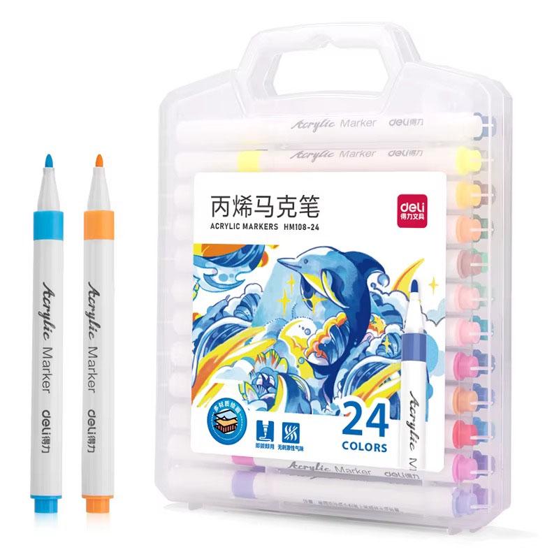 Набір акрилових маркерів Fast Acril FA-7882 в кейсі 24 шт. (784780707)