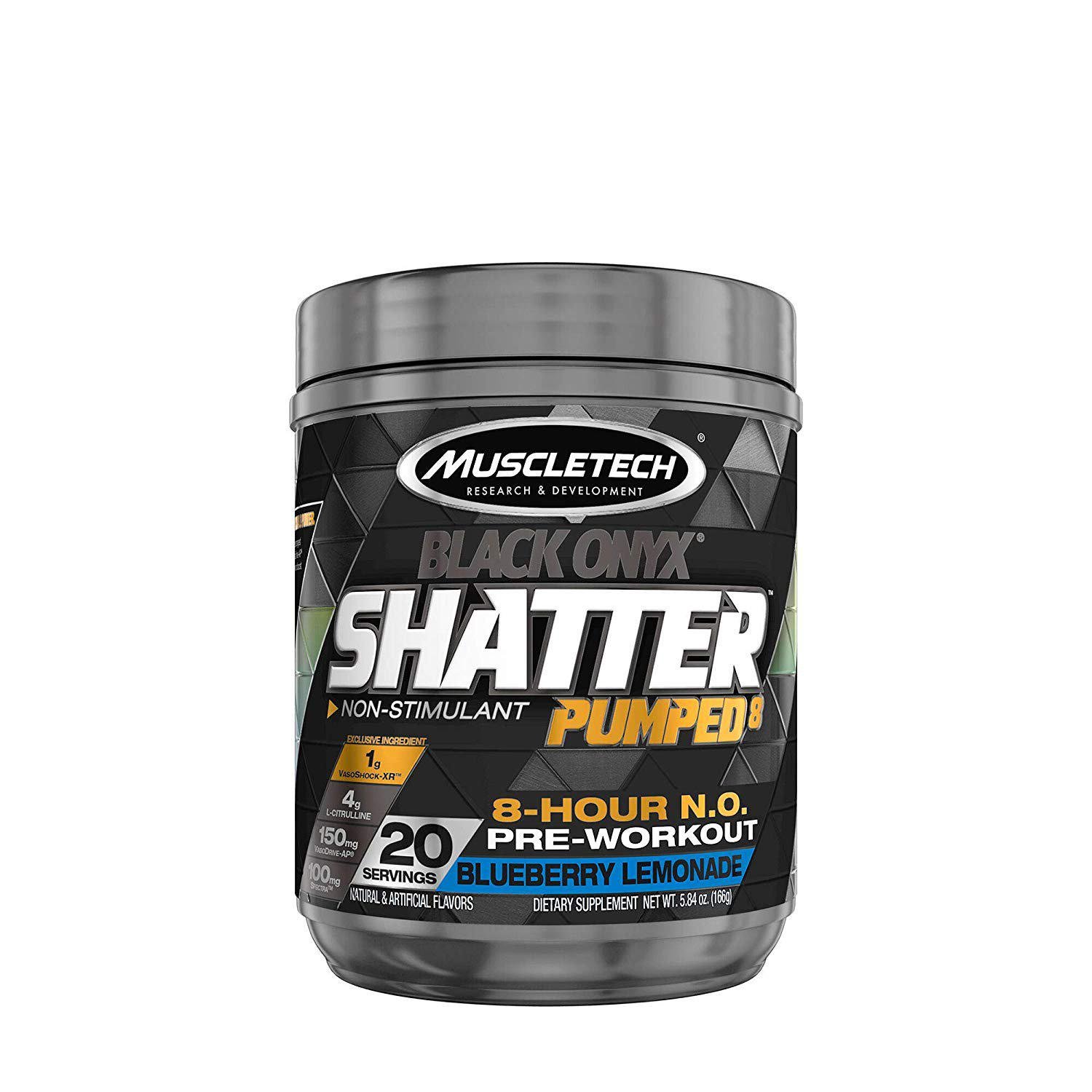 Предтренировочный комплекс MuscleTech Shatter Pre Workout SX-7 Blueberry lemonade 166 г