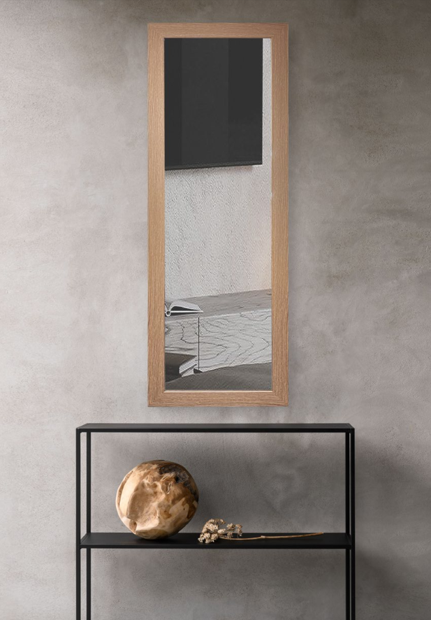 Дзеркало в рамі CRYSTAL GLASS 1800 1250x400 мм Дуб нортленд (С3900)