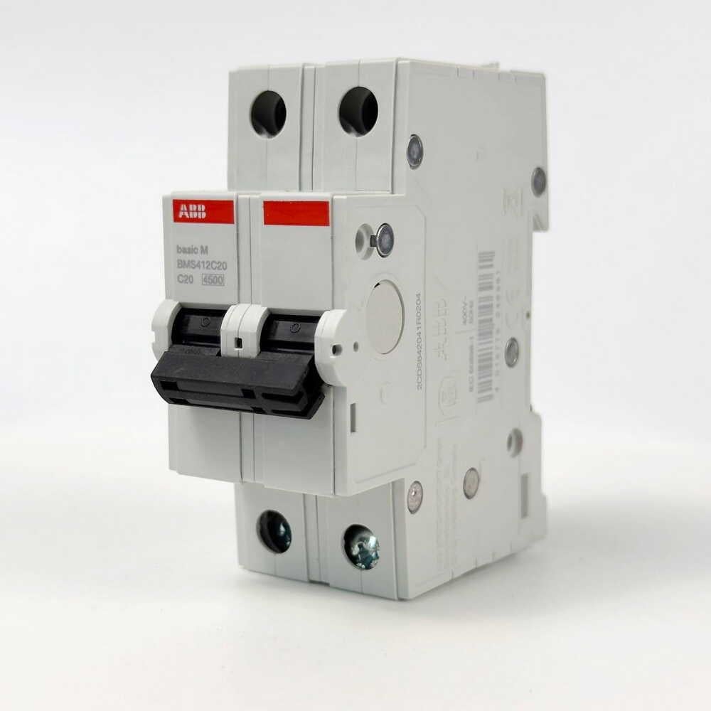Автоматический выключатель ABB Basic BMS412-C20 2p тип-C 20A (28679683) - фото 3