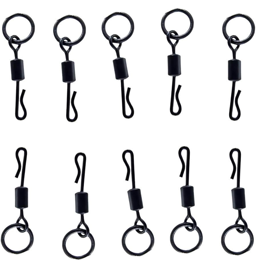 Вертлюг з кільцем та швидкозйомом 10 шт. (w482) - фото 2 Вертлюг з кільцем та швидкозйомом 10 шт. (w482) - фото 2