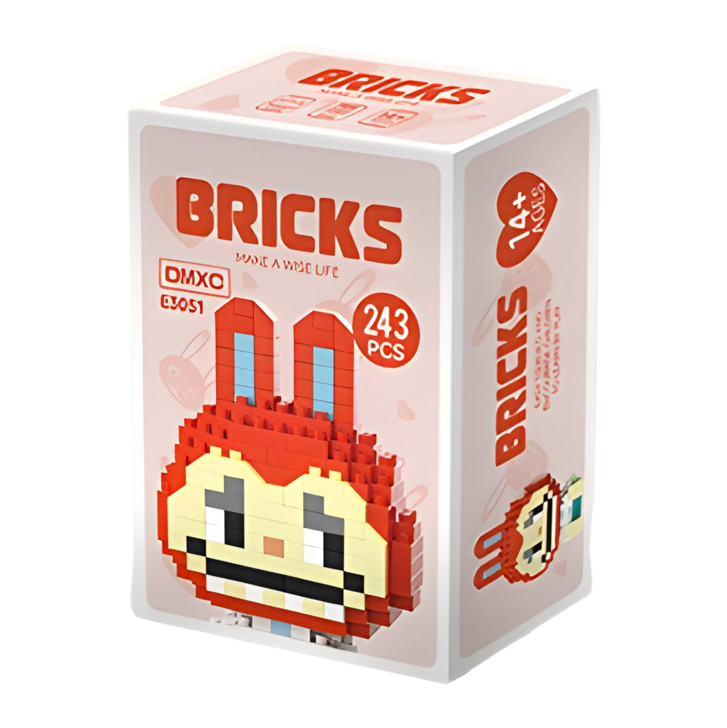 ᐉ Конструктор детский Bricks Зайка Лабуба 243 дет. Красный (E3051