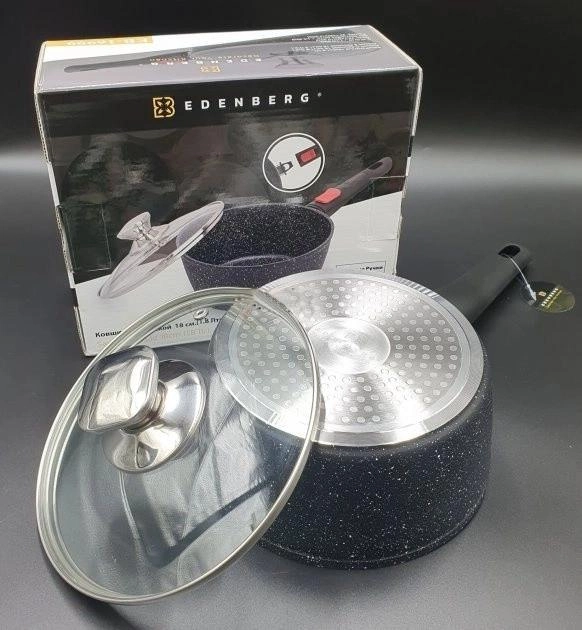 Ківш кухонний Edenberg з антипригарним мармуровим покриттям та знімною ручкою 20 см 25 л (EB-17000) - фото 5 Ківш кухонний Edenberg з антипригарним мармуровим покриттям та знімною ручкою 20 см 25 л (EB-17000) - фото 5