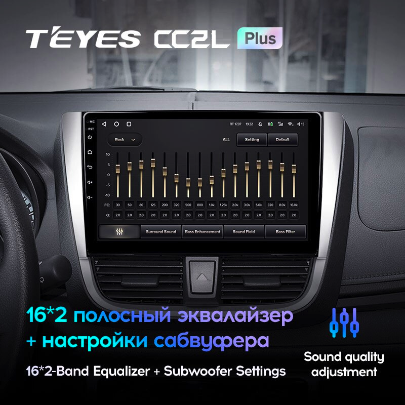 Автомагнітола штатна Teyes CC2L Plus 2/32 для Toyota Vios/Yaris L 2016-2019 Android (1712822444) - фото 4