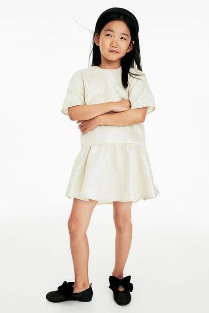 Платье H&M 1232594 116 см Молочный