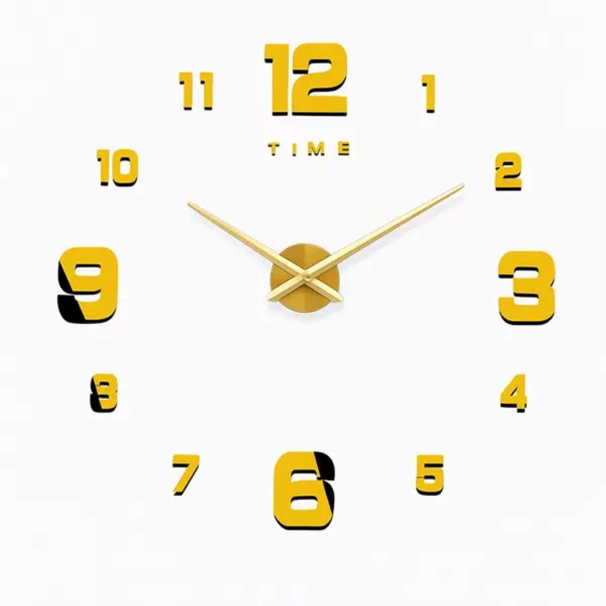 Часы настенные круглые в стиле лофт d 10 см (HP-3Y-1GOLD)