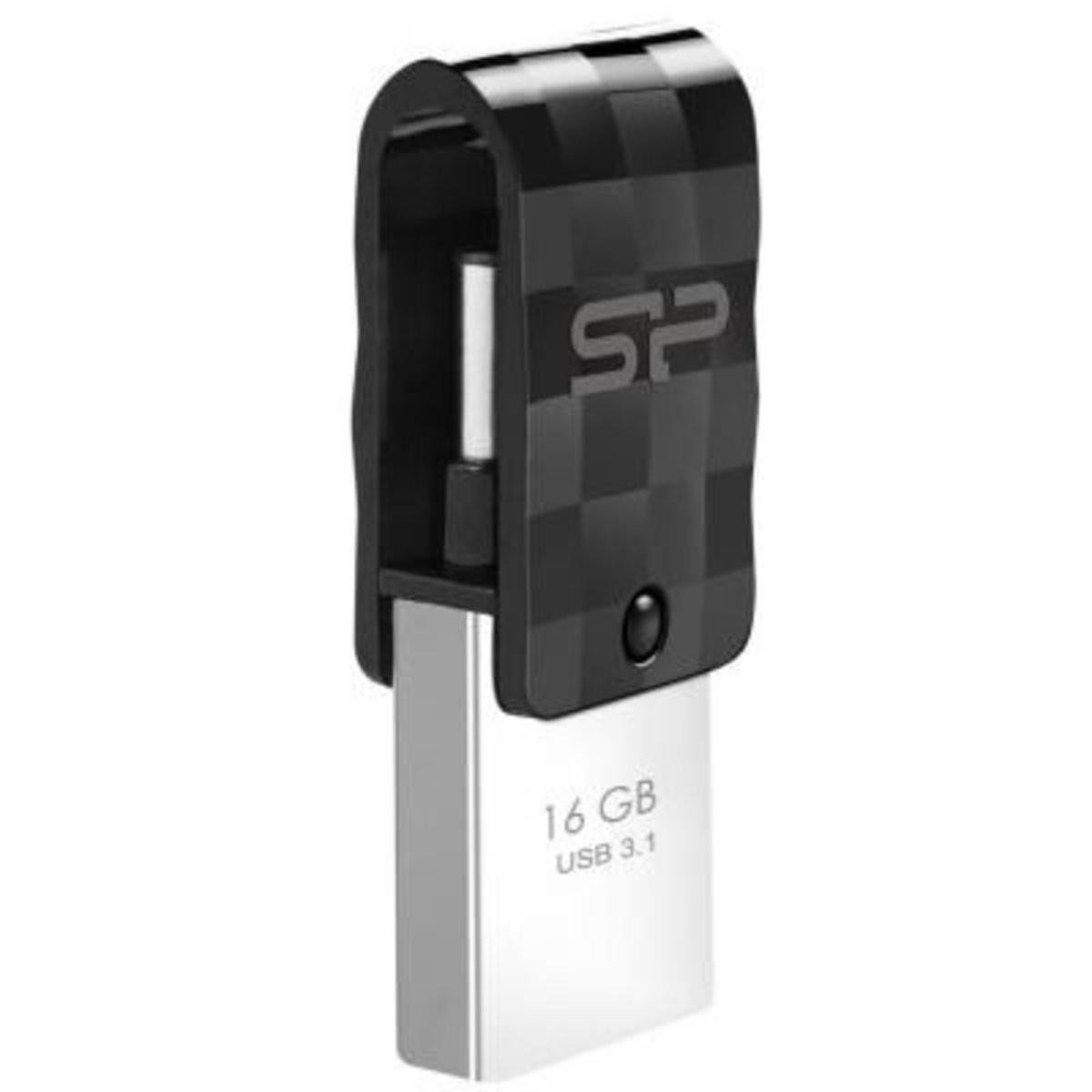 Flash SiliconPower USB 3.1 Mobile Type-C/USB C31 16Gb Black (29caa1-15345)