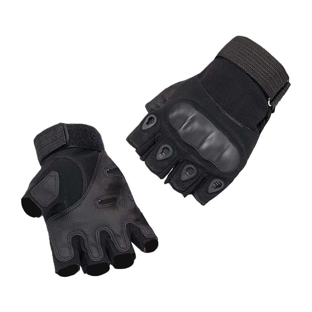 Перчатки беспалые с защитой запястья Bezet Tactical Gloves 11 см M Черный (TCLGLV-BLK-M-0363)