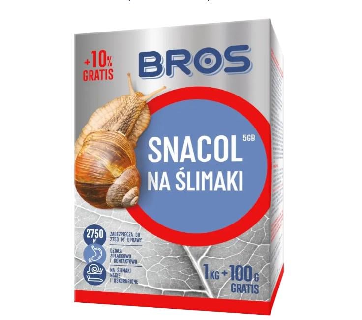 Средство против улиток и слизистой Bros Snacol 3GB 1100 г (17517991)