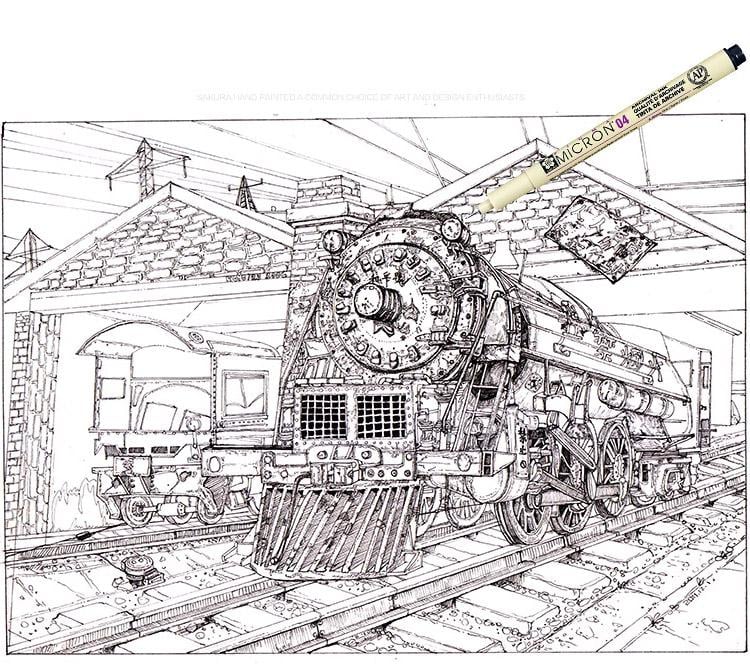 Набор линеров Sakura PIGMA Micron 7 шт. Черный (fd-7) - фото 4