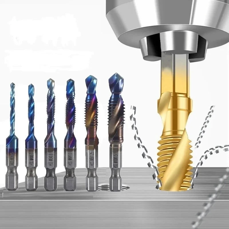 Набор метчиков с титановым покрытием 6 шт. (X00704) - фото 5 Набор метчиков с титановым покрытием 6 шт. (X00704) - фото 5