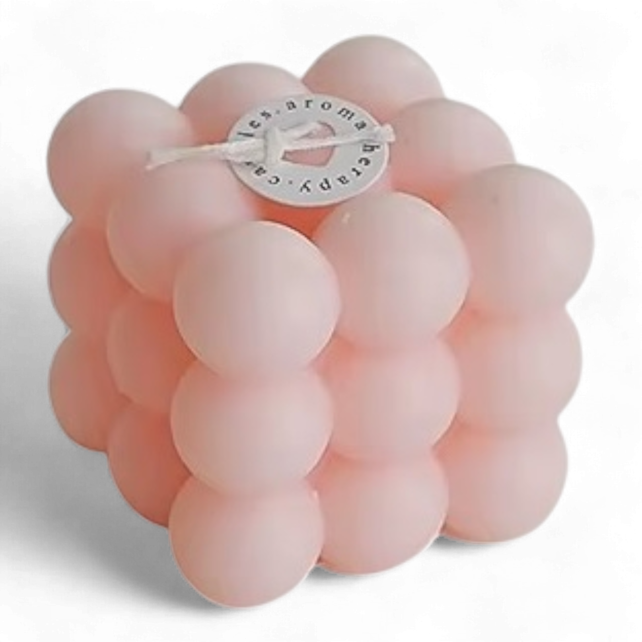 Свеча пузырьково-кубическая Du Song Розовый (00011)