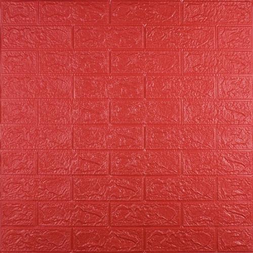 Панель самоклеющаяся 3D под красный кирпич 700x770x3 мм