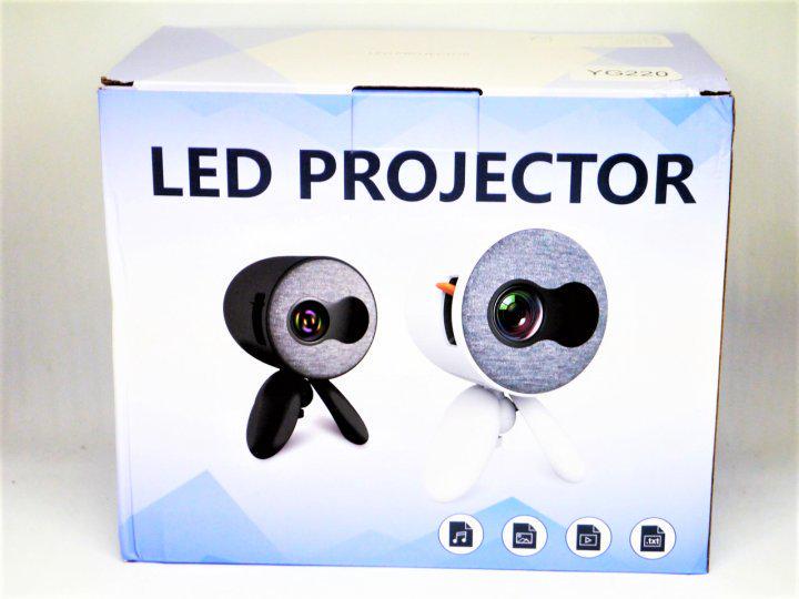 Проектор мультимедійний Led Projector YG220 Android WiFi з пультом та міні-штативом 20х15х14,5 см Біло-сірий (124-14-14431) - фото 6