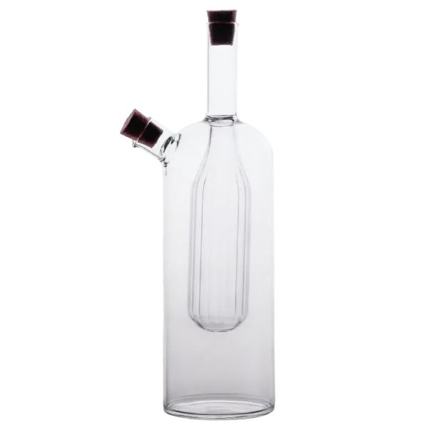 Бутылка для масла и уксуса Yiwu Paci двойная 100/400 мл Прозрачный (147-107-HP-34-13)