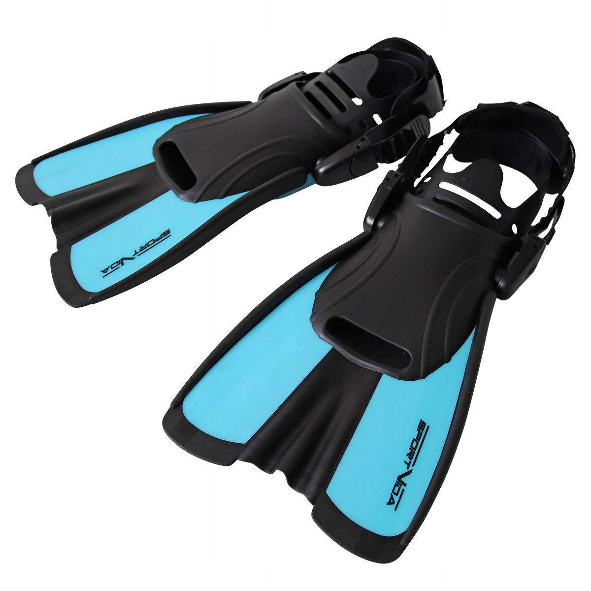 Ласты SportVida р. 34-38 Black/Blue (SV-DN0007JR-M) - фото 4