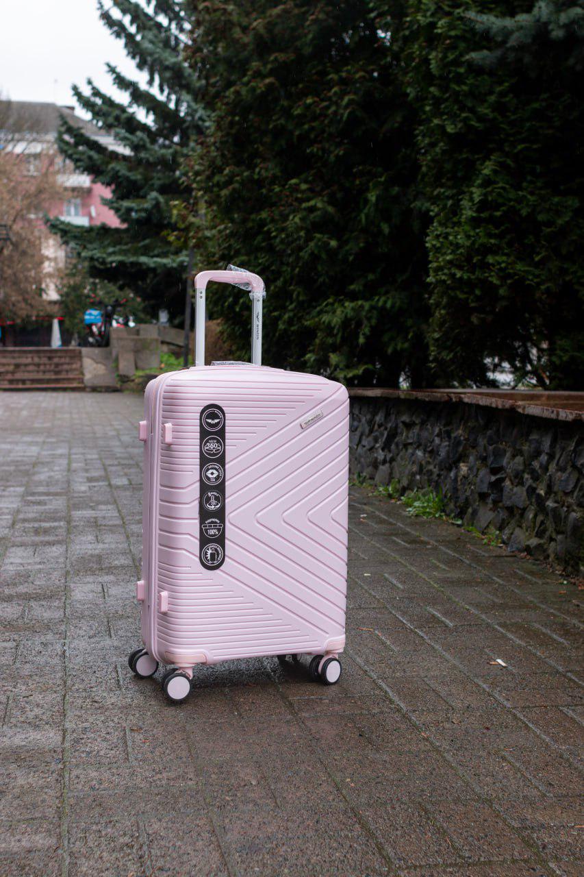 Валіза пластикова Wings 181-05 поліпропілен 100% середній Рожевий (11838373) - фото 5 Валіза пластикова Wings 181-05 поліпропілен 100% середній Рожевий (11838373) - фото 5