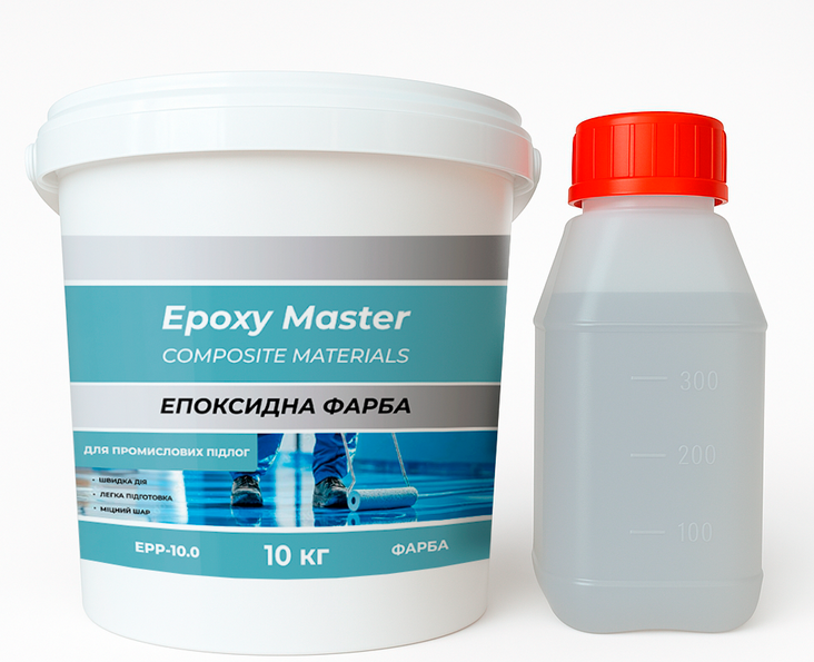 Краска эпоксидная для промышленных полов 10 кг Серый (EPP-10.0Gray)
