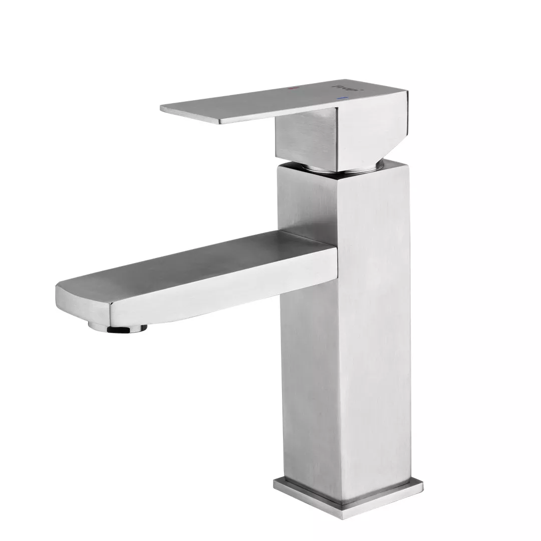 Змішувач для умивальника Frap F10802 Нержавіюча сталь (SQ-1035778) Змішувач для умивальника Frap F10802 Нержавіюча сталь (SQ-1035778)