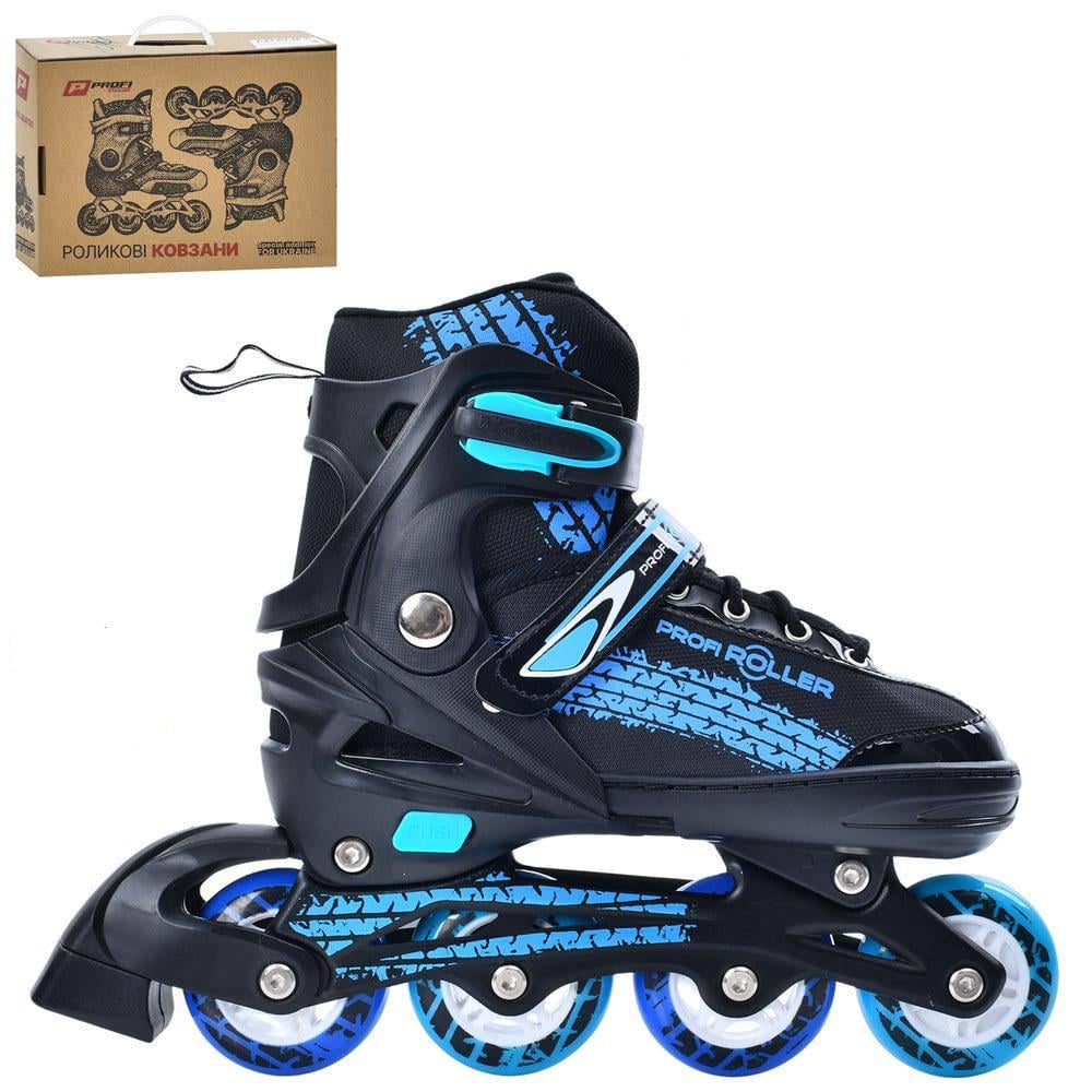 Ролики Profi розсувні A 4150-M-BL р. 35-38 Чорно-синій