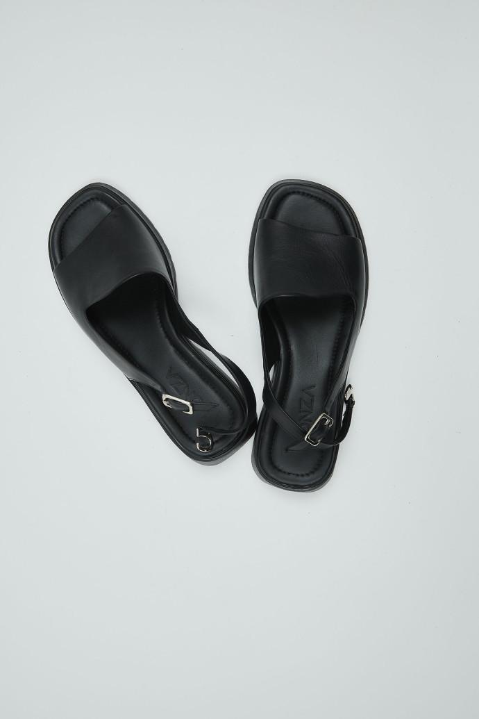 Босоніжки жіночі LONZA шкіряні р. 42 Чорний (199909) - фото 3