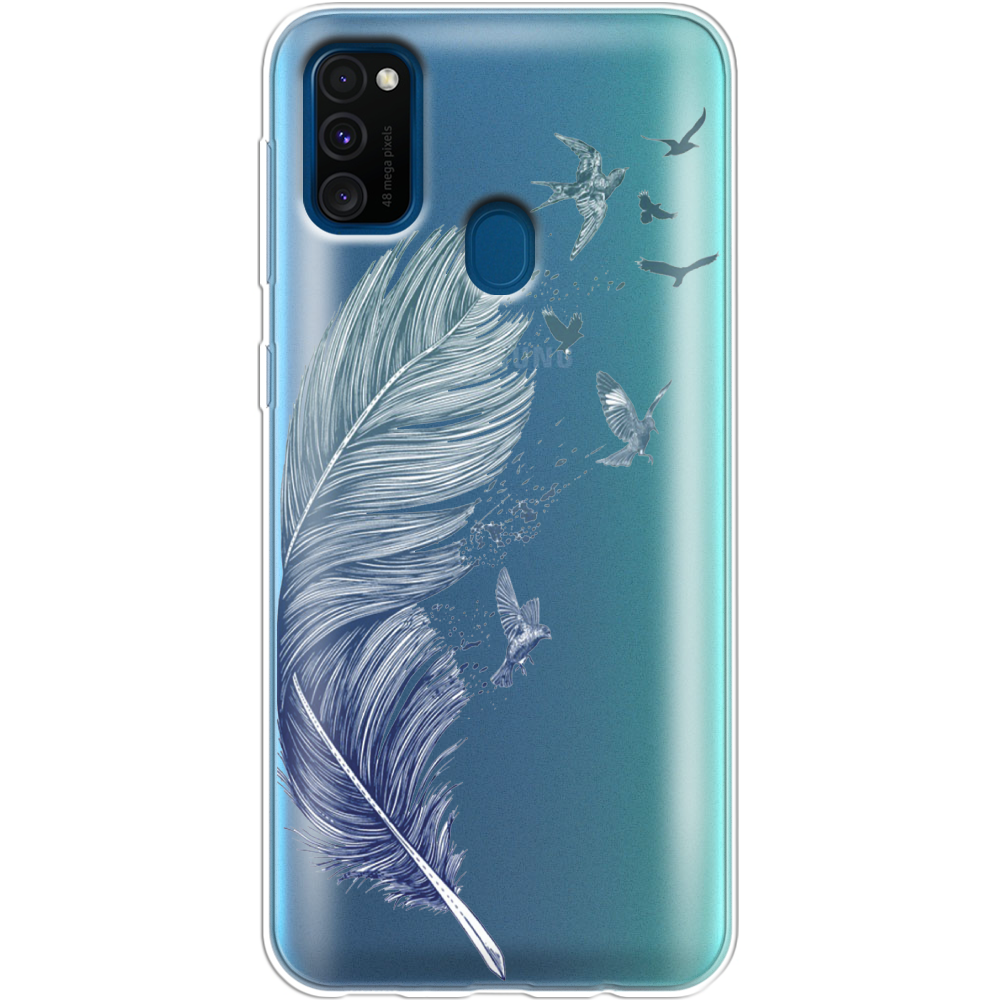 Чохол Boxface Samsung M307 Galaxy M30s Feather Прозорий силікон (38209-cc38-38209)