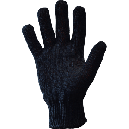 Рукавичка нейлон без крапки 2 сорт Чорний (77-063)