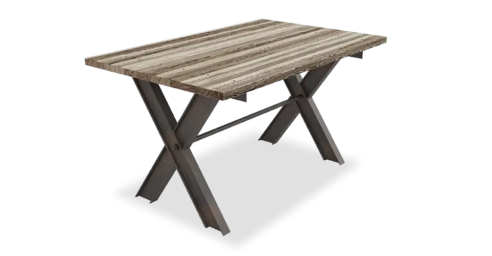 Стол обеденный LOFT NS-2064 широкий с Х-образными опорами (3075773463)