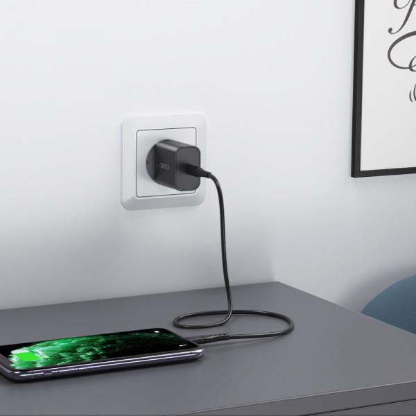 Зарядний адаптер Choetech Q5004-EU-BK USB-C 20 Вт Чорний (621730) - фото 4
