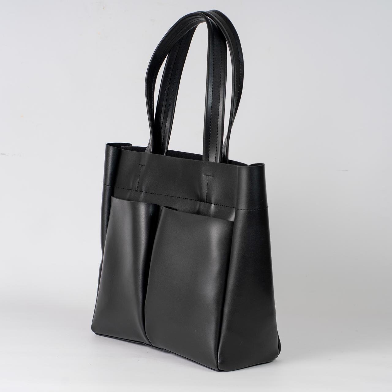 Сумка женская шоппер из экокожи XENIA № 61-24 Черный - фото 4