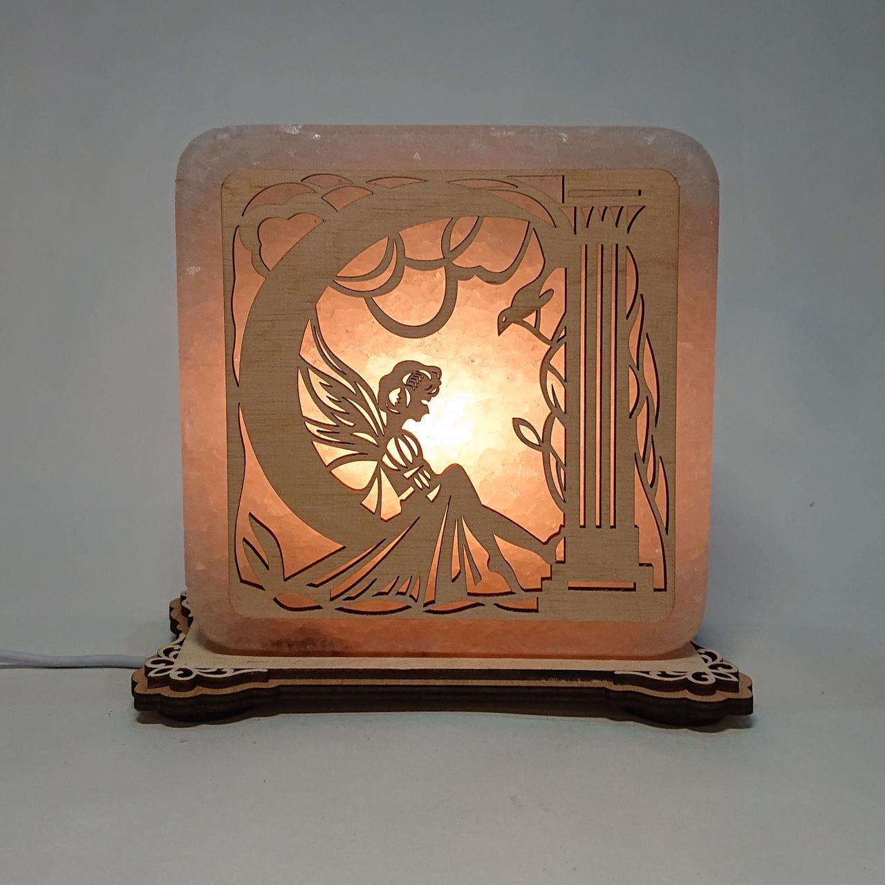 Соляной светильник Фея (k-0021-y)