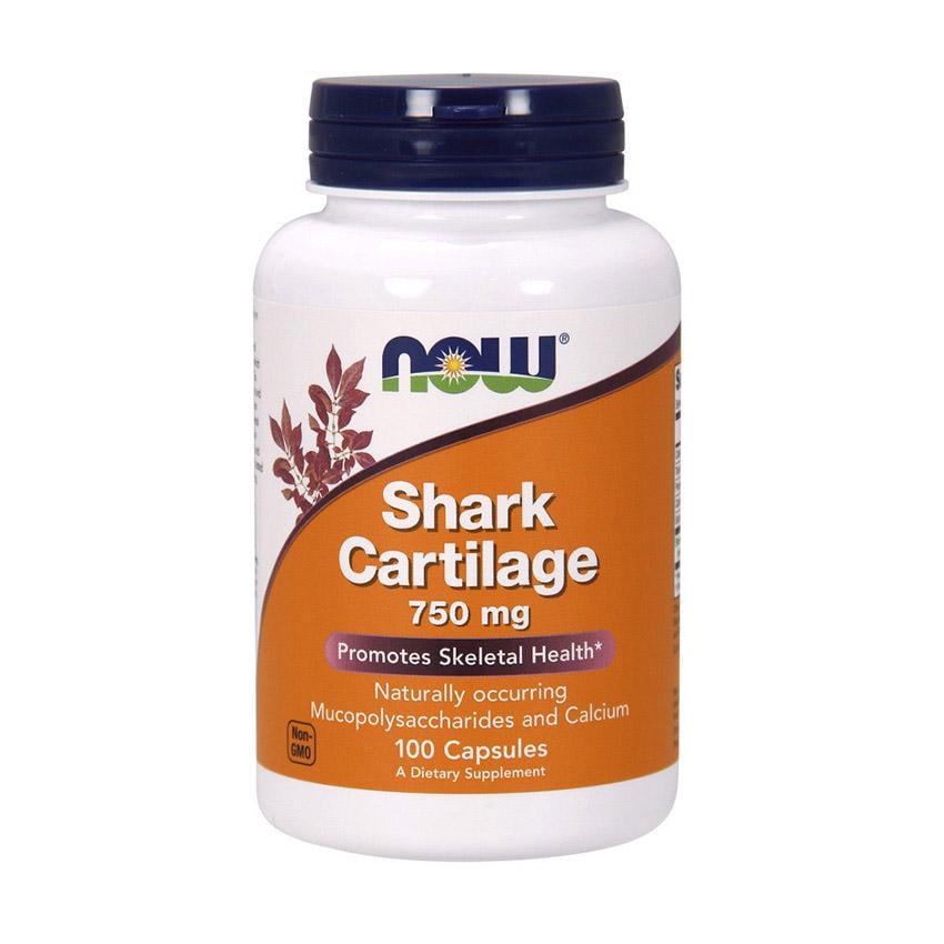 Акульий хрящ NOW Shark Cartilage 750 мг 100 капс.