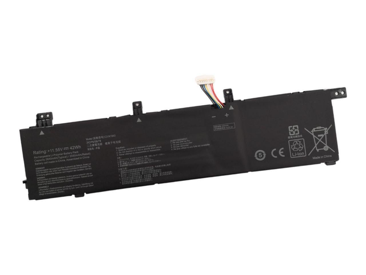 Аккумулятор для Asus VivoBook S14 S432FL/S432FA/S532FA/S532FL/0B200-03430000/C31N1843 3640 mAh 42Wh (22448743)