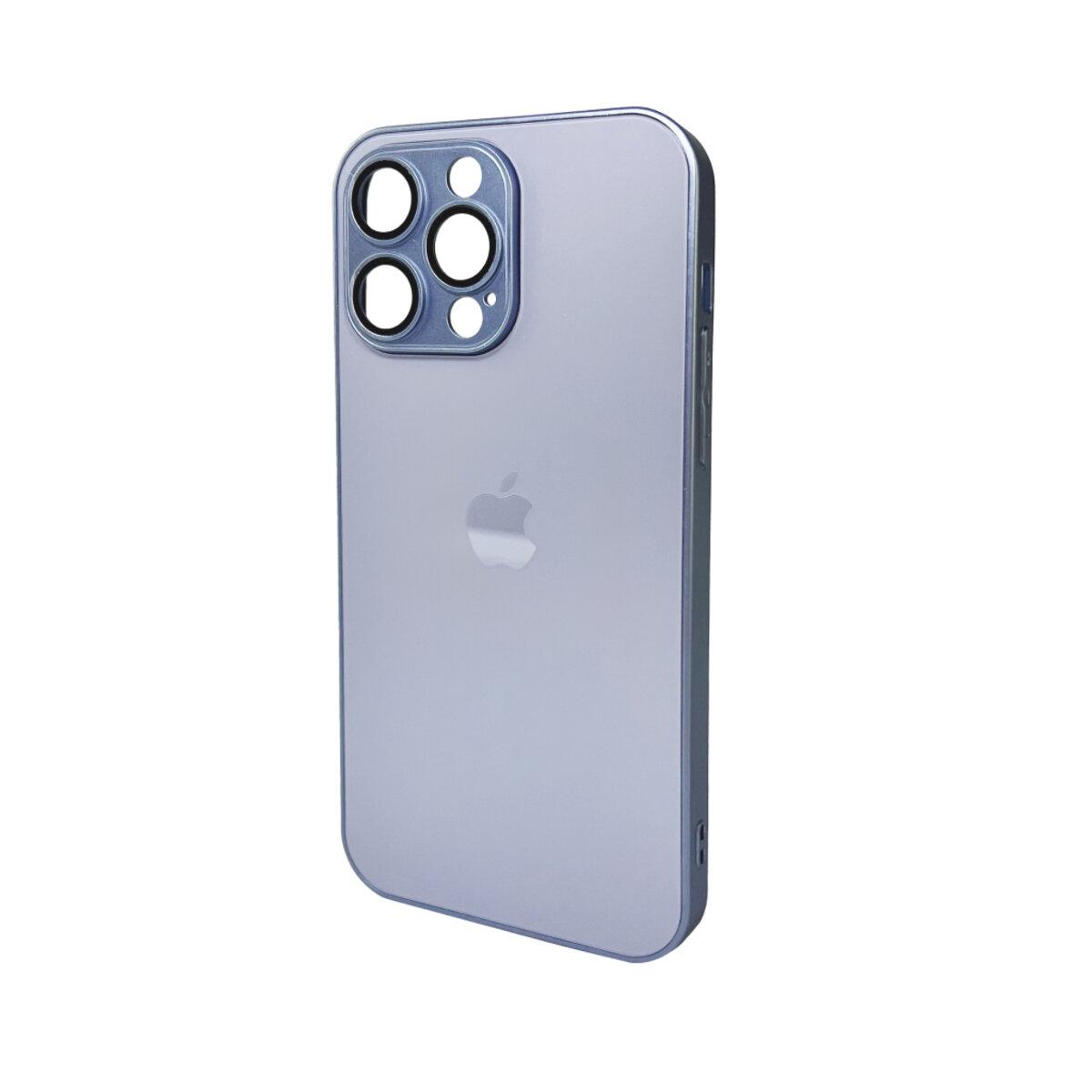Противоударный чехол для Apple iPhone 14 Pro Max AG Glass Matt Frame Color / Sierra Blue