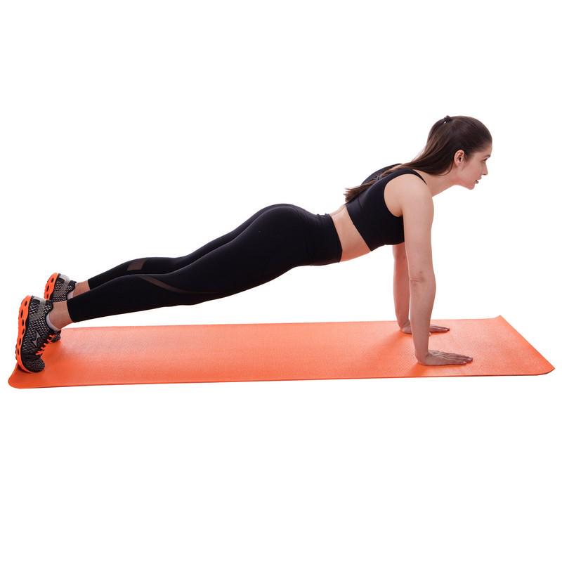 Килимок для фітнесу та йоги SP-Planeta FI-4986 1,73x0,61x0,004 м Помаранчевий (NA000809) - фото 2 Килимок для фітнесу та йоги SP-Planeta FI-4986 1,73x0,61x0,004 м Помаранчевий (NA000809) - фото 2