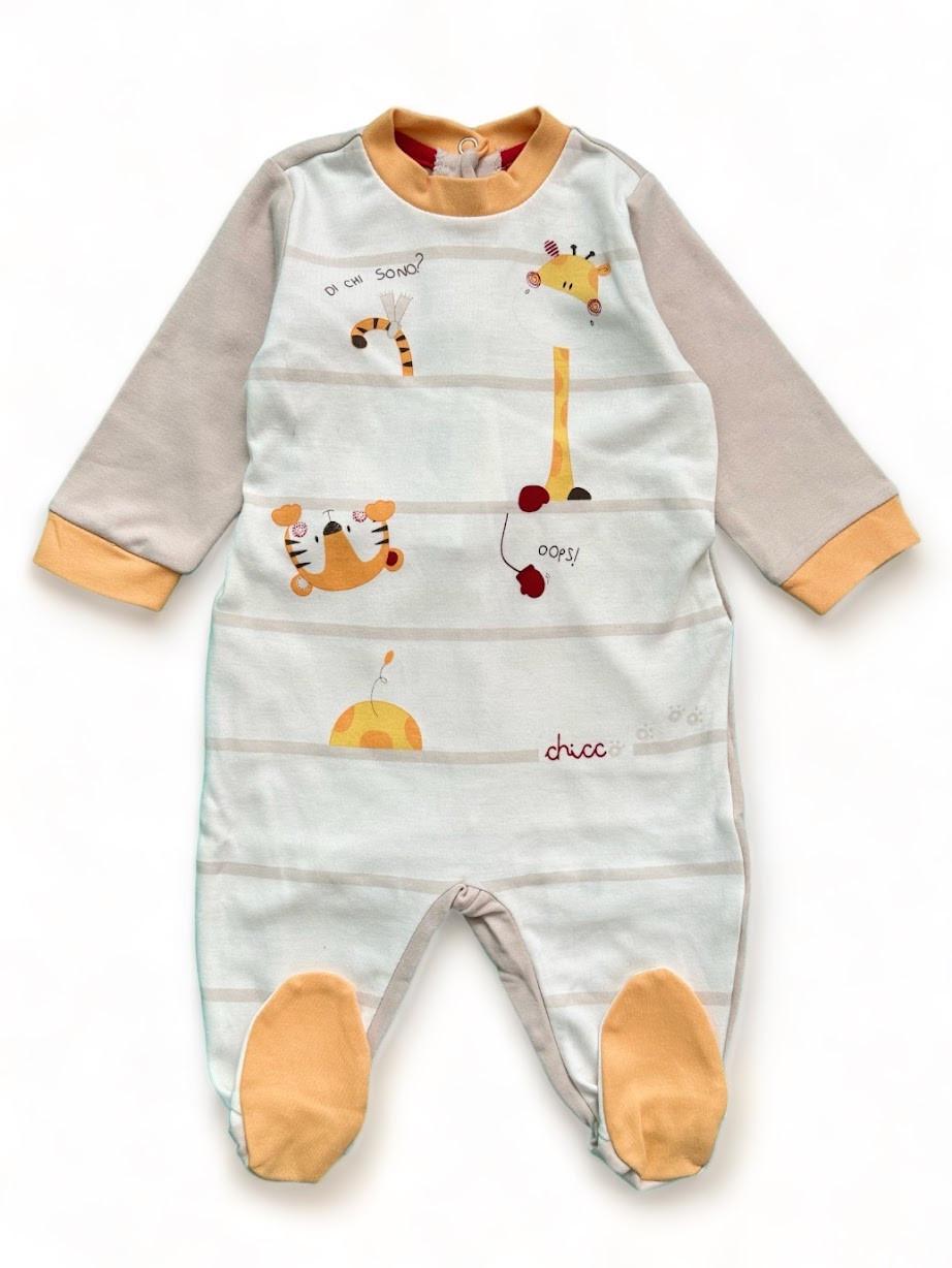 Человечек детский Chicco на кнопки 0-3 мес. 56 см Белый (2087346876)