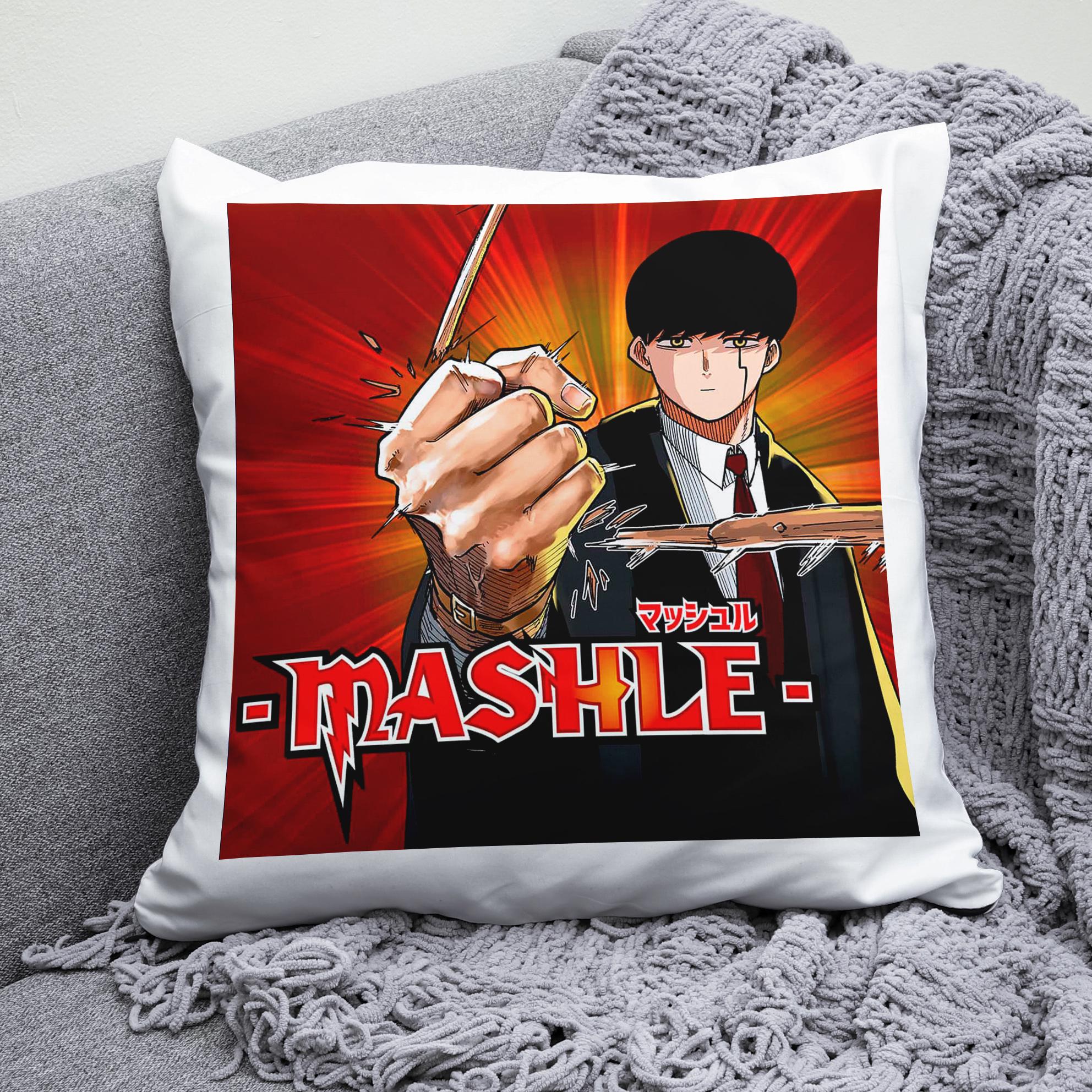 Плюшевая подушка квадрат с принтом аниме Магия и мышцы Mashle