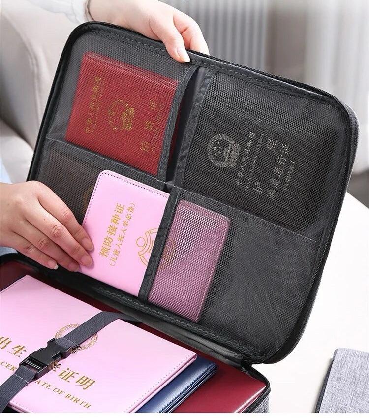 Сумка-органайзер для хранения документов 2в1 35х26х10 см Черный - фото 3 Сумка-органайзер для хранения документов 2в1 35х26х10 см Черный - фото 3