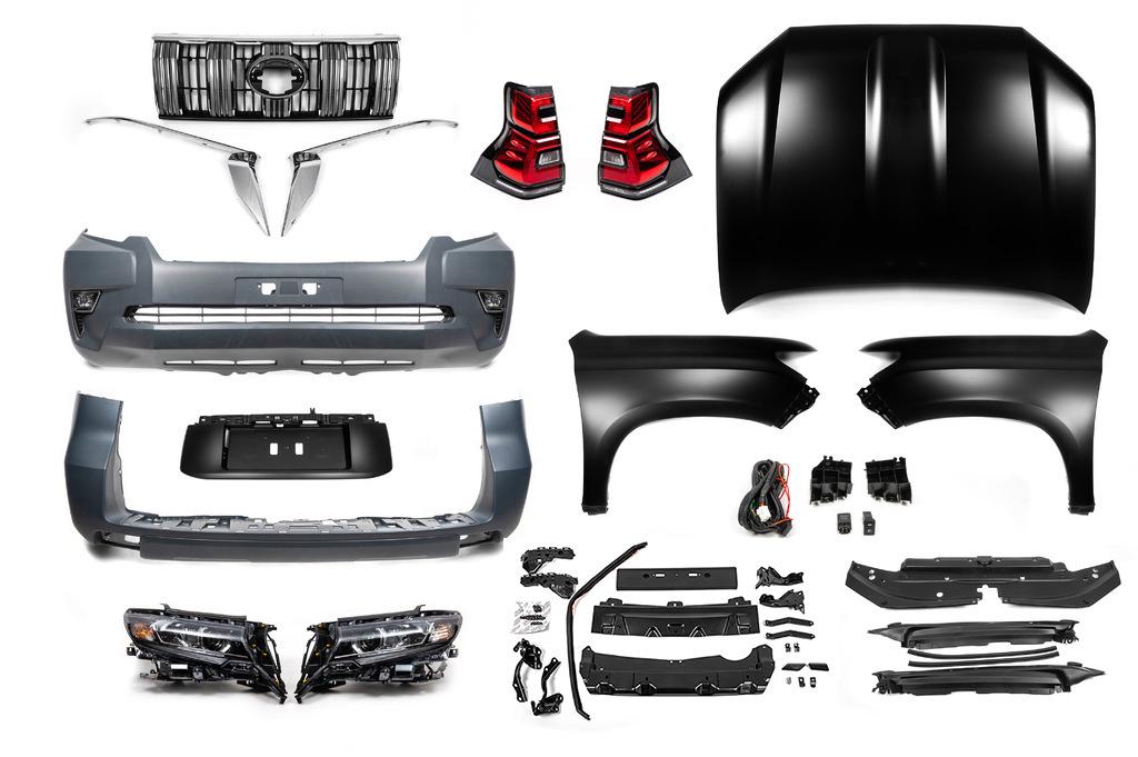 Комплект рестайлинга с 2009-2016 на 2017- 1234 Upgrade для Toyota Land Cruiser Prado 150 разные материалы