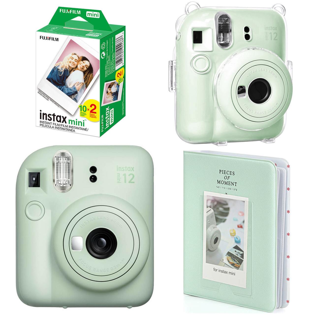 Подарочный набор Fujifilm Instax Mini 12 фотобумага 20 шт./чехол/фотоальбом 64 фото Зеленый Подарочный набор Fujifilm Instax Mini 12 фотобумага 20 шт./чехол/фотоальбом 64 фото Зеленый