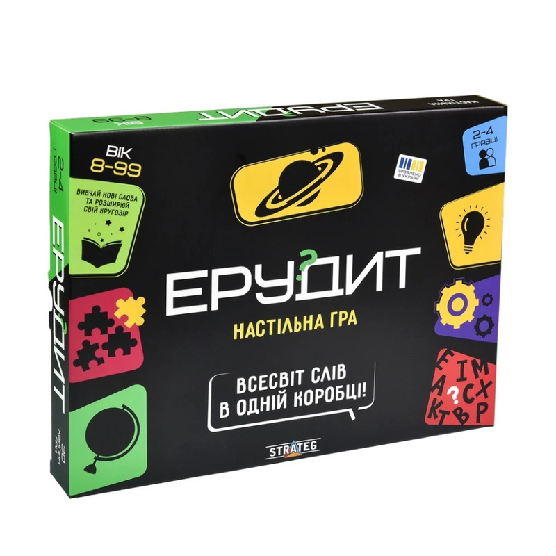 Настільна гра "Ерудит" 30451 ігрове поле/набір фішок-літер