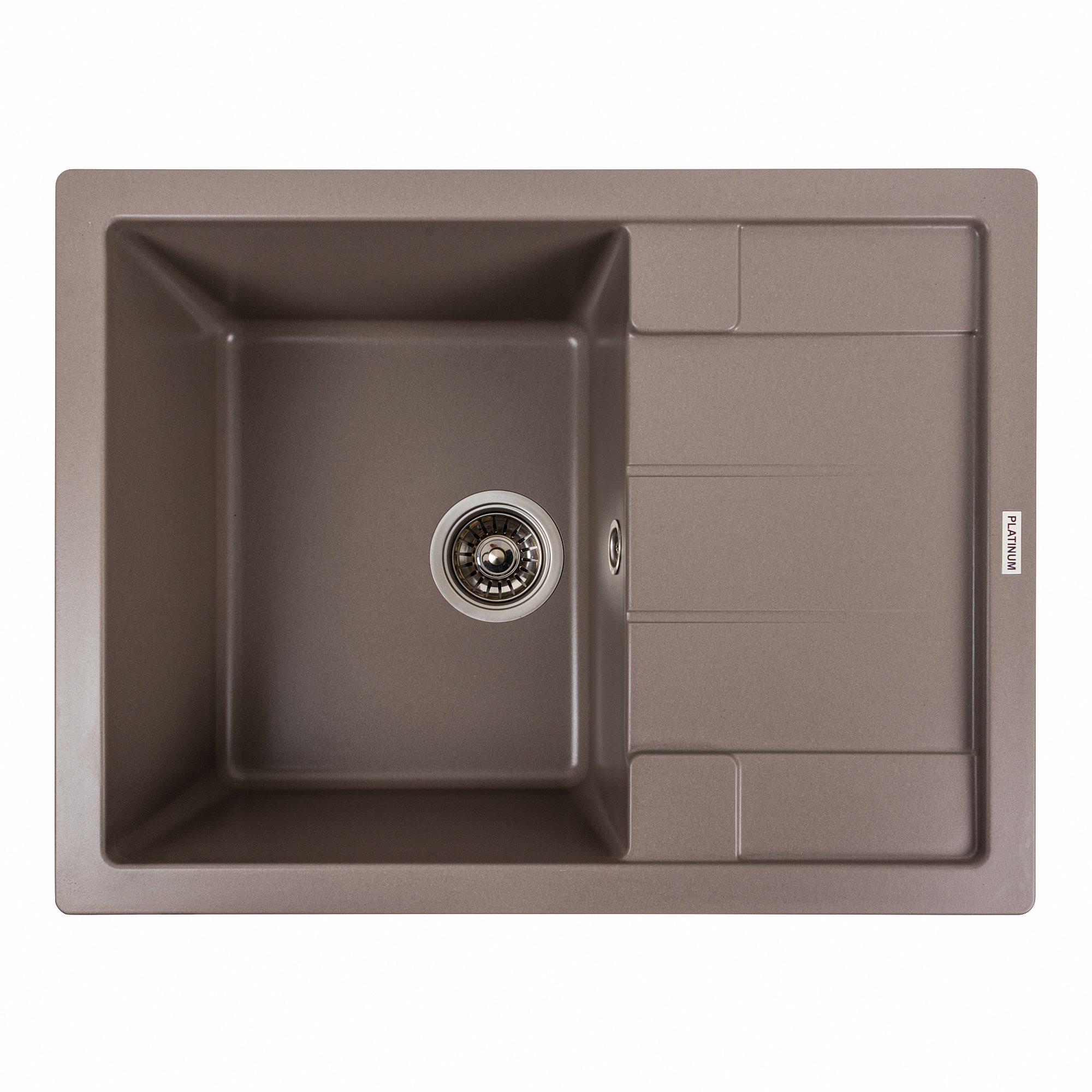 Мойка для кухни гранитная Platinum 6550 INTENSO матовая Дюна