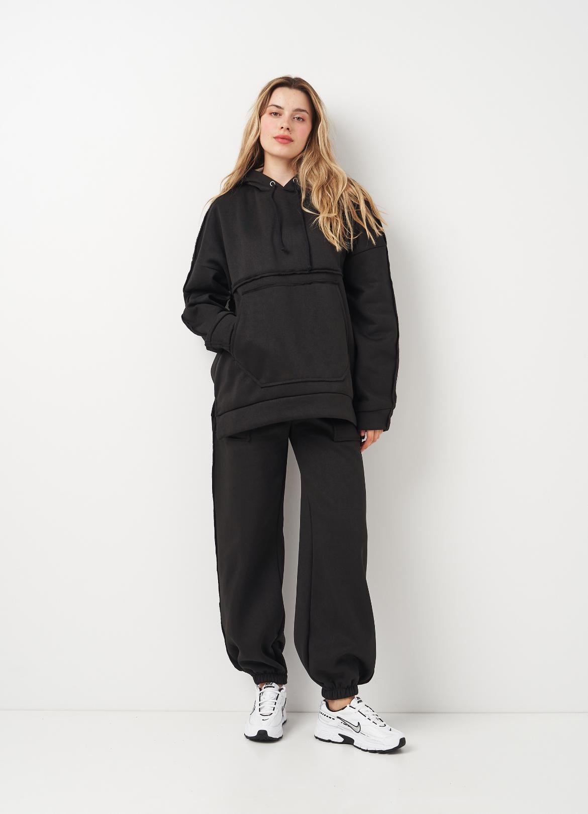 Спортивный костюм утепленный Вилена женский р. 48 Черный (2288073115)