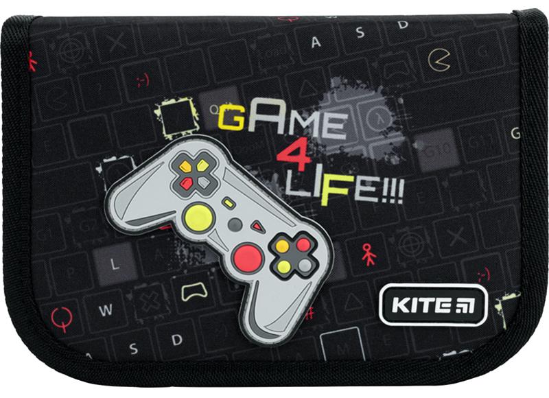Пенал шкільний KITE K22-622-4 Game 4 Life