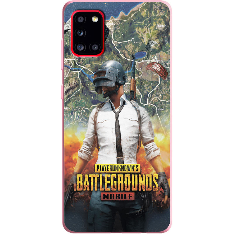 Чохол Boxface Samsung A315 Galaxy A31 PUBG Mobile Рожевий силікон (39470-up2309-41981)